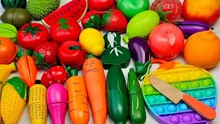 ASMR おままごと トントン♪カラフル フルーツ おもちゃ Satisfying Toy Cutting ASMR