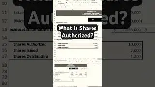 Stockholders Equity Analysis: What are shares authorized? #accounting #finance