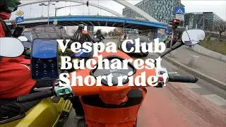 SHORT RIDE WITH VESPISTI OF BUCHAREST! VESPA GTS 300 2023 POV