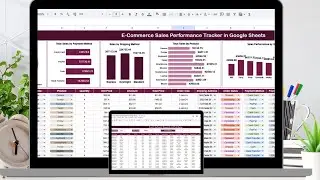 E Commerce Sales Performance Tracker in Google Sheets