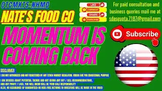 NHMD STOCK ANALYSIS | NATE'S FOOD CO MOMENTUM IS COMING BACK