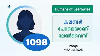 1098 I Pooja I Humans of Learnwise I MBA I Kerala's No.1 IGNOU Coaching Platform#learnwise #ignou