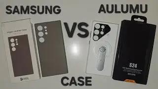Сравнение двух чехлов из Эко-кожи | Samsung Vegan Leather Cover VS Aulumu for Galaxy s24 Ultra #влог