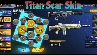 New Titan Scar Skin 1 Spin Trick🔥 - Free Fire Scar Ring Event |Total Kitna Diamond Lagega Event Me