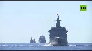Joint patrols of the ships of the Russian Navy and the Chinese Navy in the Pacific Ocean