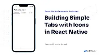 #40 Building Simple Tabs with Icons in React Native