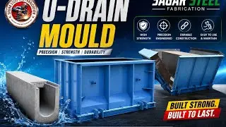 Sagar steel and fabrication u drain mould manufacturer #trending #mould #walding #boundarywall #bts