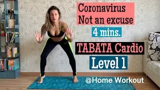 4 Minute Tabata Cardio Workout For Beginners No Equipment