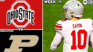 Ohio state vs Purdue | Week 11 Simulation | CFB 26 Xbox 