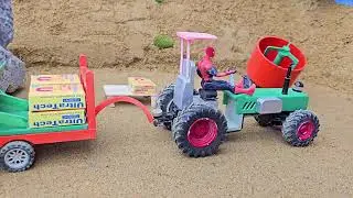 Diy tractor making asphalt road new technology | diy mini construction machine