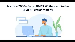 GMAT Online Whiteboard - Integrated in GMATWhiz Quizzes in the SAME Window