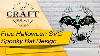 {Free Halloween SVG} Using Glow to create a Spooky Bat Design