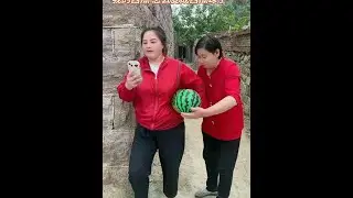Why is my watermelon turned into watermelon balls? #XiaotingLovesFunny666#funnyvideo #funny #funnys