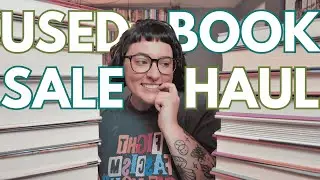 LIBRARY BOOK SALE HAUL // 20+ books - fantasy, scifi, romance, literary fiction, & more! 🫶🏻