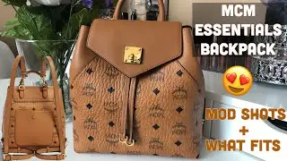 MCM ESSENTIAL VISETOS SMALL BACKPACK UNBOXING | MOD SHOTS | WHAT FITS | FIRST IMPRESSIONS
