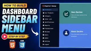 How to Create a Dashboard Sidebar Menu — HTML & CSS Only
