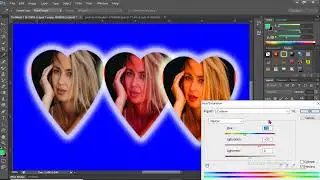Photoshop Color Editing | Convert Photo into Heart Shape with 3 Different Colors #photoediting