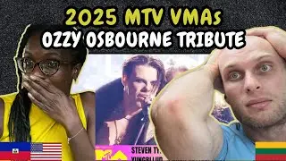 REACTION TO Steven Tyler, Joe Perry, YUNGBLUD, & Nuno Bettencourt Perform Ozzy Tribute | 2025 VMAs
