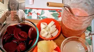 Смузи из свеклы и ананаса / Просто и вкусно 😋 #здоровыйсмузи #здоровыепривычки #fypシ