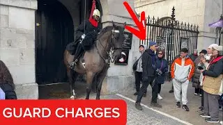 No Mercy at Horse Guards – Tourist Crosses Line, Gets Charged