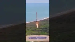 #Falcon 9 First Stage #Rocket Return back to earth. #amazing