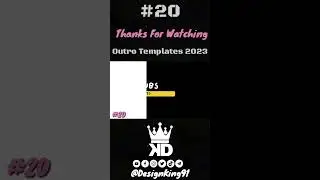 New Thanks for watching YouTube Outro Template 20 For YouTube Channels 2023