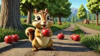 Red Apple, Green Apple, Where&rsquo;s the Chipmunk? | Apple Picking Song for Kids