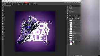 Super sale Black Friday social media banner template l Photopea Tutorial