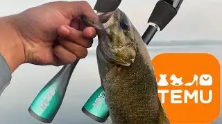FREE TEMU ULTRALIGHT rod catches MONSTER SMALLMOUTH TIKTOK FAMOUS ROD