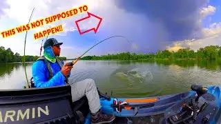 Amazing Day of Crappie Fishing ALMOST Ruined by A STORM | Kayak Fishing Lake Houston