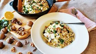 Pasta mit Walnüssen, Salbei und Zitrone nach Yotam Ottolenghi Rezept. Ein echtes Geschmackserlebnis!