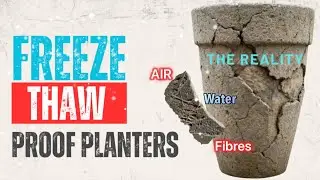 Ultimate Concrete Recipe to prevent your concrete planters from splitting in the freeze thaw cycle !