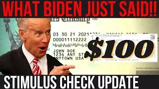 WHAT BIDEN JUST SAID! 4th Stimulus Package+ $100 Check Proposal + Biden Putin Speech + Gas Stimulus