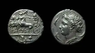 MORUZZI NUMISMATICA - la moneta pi&ugrave; bella al mondo (Decadramma di Siracusa rara moneta greca antica)