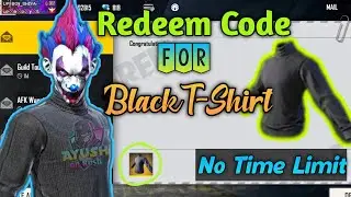 black t shirt redeem code | black t shirt giveaway | free fire black t shirt redeem code