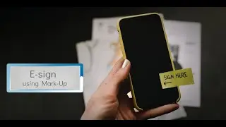 E-Signing using Mark Up