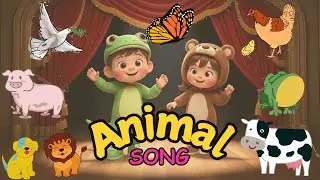 Animal Sounds Song 🐄🐷🦁 | Sing & Play with Animals for Kids