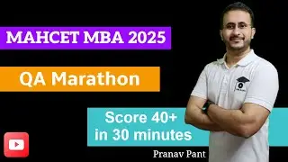 MAHCET MBA 2025 Revision | One Shot Quant Revision | QA marathon for score boost | Tips and Tricks
