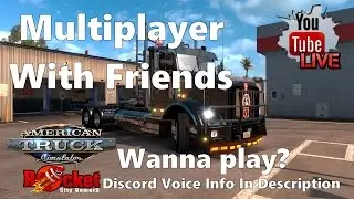 American Truck Simulator MULTIPLAYER - Live With OnyxEye & Friends! (10/09/2016)