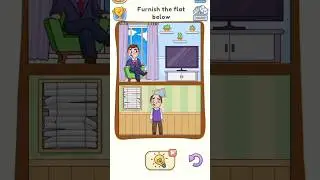 Furnish The flat below..  Dop2gameplay lav 15#dop2 #dop2game #shorts #puzzlegame #braingame