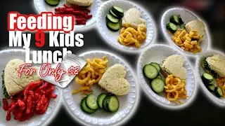Feeding My 9 KIDS LUNCH For Only $8! | LARGE FAMILY MEALS ON A DIME