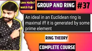 An ideal in an Euclidean ring is maximal iff it is generated by some prime element | group and ring