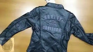 Harley Davidson Jaqueta Feminina Couro Leg&iacute;timo Original