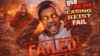 CASINO HIEST FAILED 😭 GTA ONLINE LIVE WITH THE VEER GAMER GTA ONLINE #GTA 