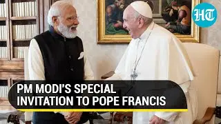 Watch: PM Modi's special invitation to Pope Francis to visit India, during Vatican meeting