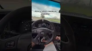 POV DRIVE 6 SPEED MANUAL GMC SIERRA #truck #car #chevy #gm #gmc #sierra #silverado #automobile #ls