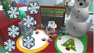 Killing lvl.11 snow bear in bee swarm simulator!