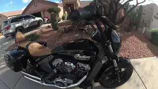 2015 Indian scout Motorcycle Mods ( viking bags, Ktech, Corbin,  Kuryakyn )