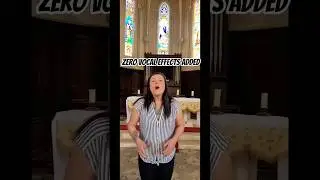 Heavenly Vocals in an empty church sound incredible! #vocals #opera  #churchsinging #accapella