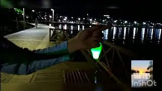 Pesca noturna em Vitória-ES pier de iemanja! atrás das espadas !